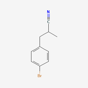 molecular formula C10H10BrN B3310258 3-(4-Bromophenyl)-2-methylpropanenitrile CAS No. 945918-72-9
