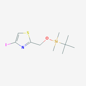 molecular formula C10H18INOSSi B3310263 2-(Tert-butyldimethylsilyloxymethyl)-4-iodothiazole CAS No. 945933-46-0