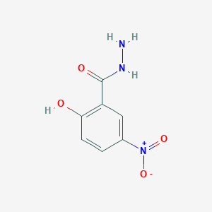 molecular formula C7H7N3O4 B3310284 2-Hydroxy-5-nitrobenzohydrazide CAS No. 946-32-7