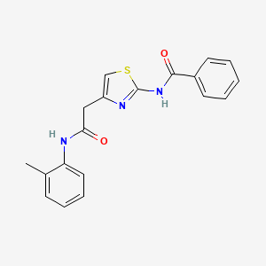 N-(4-(2-oxo-2-(o-tolylamino)ethyl)thiazol-2-yl)benzamide