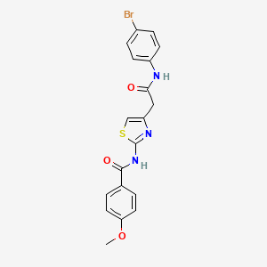 N-(4-(2-((4-bromophenyl)amino)-2-oxoethyl)thiazol-2-yl)-4-methoxybenzamide