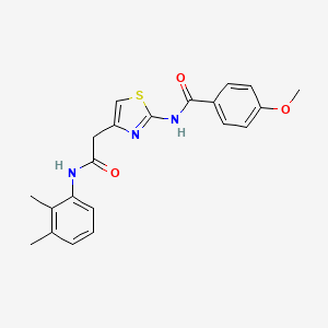 molecular formula C21H21N3O3S B3310411 N-(4-(2-((2,3-dimethylphenyl)amino)-2-oxoethyl)thiazol-2-yl)-4-methoxybenzamide CAS No. 946204-05-3