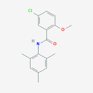 molecular formula C17H18ClNO2 B331045 5-chloro-2-methoxy-N-(2,4,6-trimethylphenyl)benzamide 