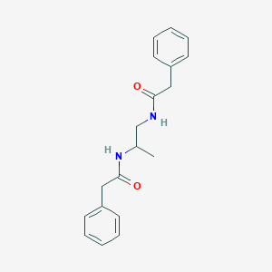 molecular formula C19H22N2O2 B331047 N-{1-methyl-2-[(phenylacetyl)amino]ethyl}-2-phenylacetamide 