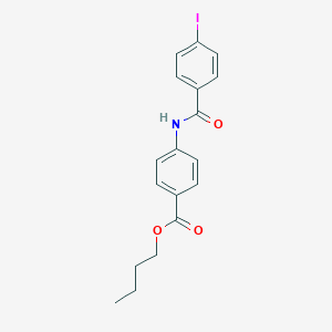 molecular formula C18H18INO3 B331051 Butyl 4-[(4-iodobenzoyl)amino]benzoate 