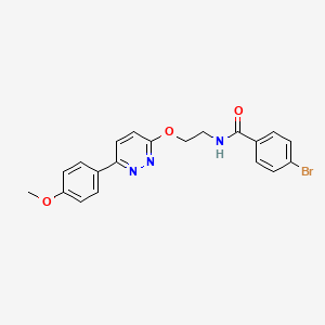 molecular formula C20H18BrN3O3 B3310528 4-bromo-N-(2-{[6-(4-methoxyphenyl)pyridazin-3-yl]oxy}ethyl)benzamide CAS No. 946208-56-6