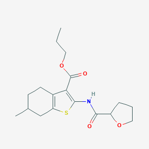 Propyl 6-methyl-2-[(tetrahydro-2-furanylcarbonyl)amino]-4,5,6,7-tetrahydro-1-benzothiophene-3-carboxylate