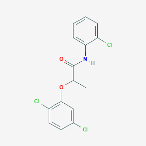 molecular formula C15H12Cl3NO2 B331059 N-(2-chlorophenyl)-2-(2,5-dichlorophenoxy)propanamide 
