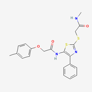 N-methyl-2-((4-phenyl-5-(2-(p-tolyloxy)acetamido)thiazol-2-yl)thio)acetamide