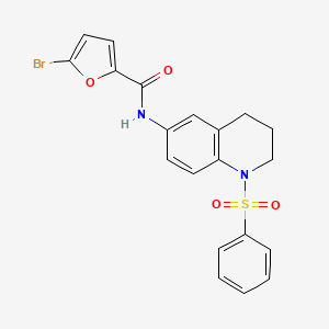 5-bromo-N-(1-(phenylsulfonyl)-1,2,3,4-tetrahydroquinolin-6-yl)furan-2-carboxamide