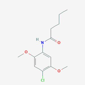 molecular formula C13H18ClNO3 B331062 N-(4-chloro-2,5-dimethoxyphenyl)pentanamide 