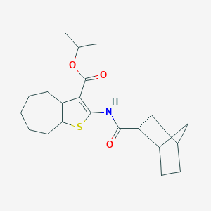 isopropyl 2-[(bicyclo[2.2.1]hept-2-ylcarbonyl)amino]-5,6,7,8-tetrahydro-4H-cyclohepta[b]thiophene-3-carboxylate