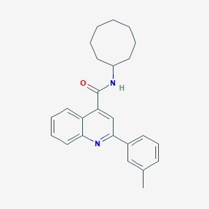 molecular formula C25H28N2O B331078 N-cyclooctyl-2-(3-methylphenyl)quinoline-4-carboxamide 