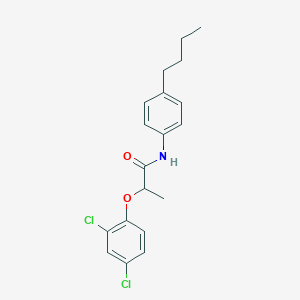 molecular formula C19H21Cl2NO2 B331081 N-(4-butylphenyl)-2-(2,4-dichlorophenoxy)propanamide 