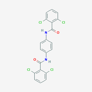 molecular formula C20H12Cl4N2O2 B331082 2,6-dichloro-N-{4-[(2,6-dichlorobenzoyl)amino]phenyl}benzamide 