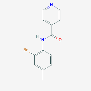 N-(2-bromo-4-methylphenyl)pyridine-4-carboxamide