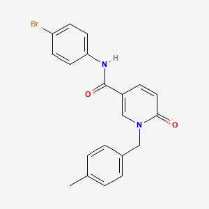 molecular formula C20H17BrN2O2 B3310841 N-(4-bromophenyl)-1-(4-methylbenzyl)-6-oxo-1,6-dihydropyridine-3-carboxamide CAS No. 946230-30-4