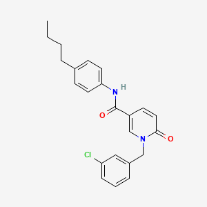 N-(4-butylphenyl)-1-(3-chlorobenzyl)-6-oxo-1,6-dihydropyridine-3-carboxamide