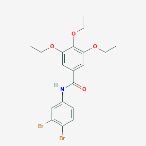 molecular formula C19H21Br2NO4 B331088 N-(3,4-dibromophenyl)-3,4,5-triethoxybenzamide 