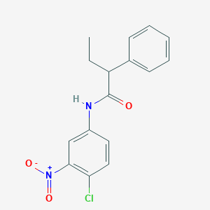 molecular formula C16H15ClN2O3 B331090 N-(4-chloro-3-nitrophenyl)-2-phenylbutanamide 