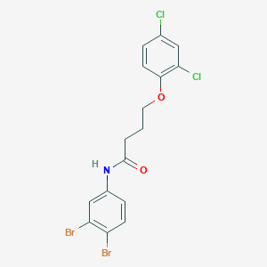 molecular formula C16H13Br2Cl2NO2 B331096 N-(3,4-dibromophenyl)-4-(2,4-dichlorophenoxy)butanamide 