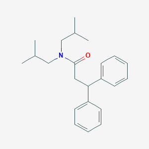 N,N-bis(2-methylpropyl)-3,3-diphenylpropanamide