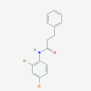 molecular formula C15H13Br2NO B331100 N-(2,4-dibromophenyl)-3-phenylpropanamide 