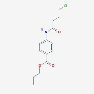 molecular formula C14H18ClNO3 B331103 Propyl 4-[(4-chlorobutanoyl)amino]benzoate 