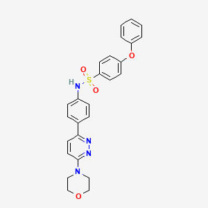N-(4-(6-morpholinopyridazin-3-yl)phenyl)-4-phenoxybenzenesulfonamide