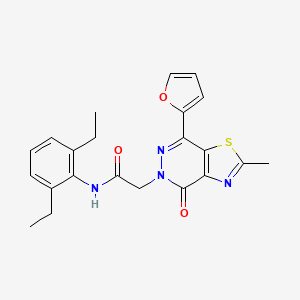 N-(2,6-diethylphenyl)-2-(7-(furan-2-yl)-2-methyl-4-oxothiazolo[4,5-d]pyridazin-5(4H)-yl)acetamide