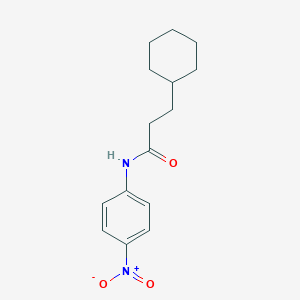 molecular formula C15H20N2O3 B331111 3-cyclohexyl-N-(4-nitrophenyl)propanamide 