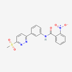 N-(3-(6-(methylsulfonyl)pyridazin-3-yl)phenyl)-2-nitrobenzamide