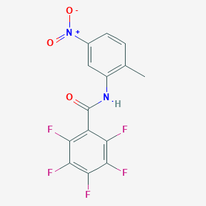 molecular formula C14H7F5N2O3 B331118 2,3,4,5,6-pentafluoro-N-(2-methyl-5-nitrophenyl)benzamide 