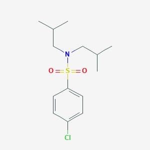 molecular formula C14H22ClNO2S B331121 4-chloro-N,N-bis(2-methylpropyl)benzenesulfonamide 