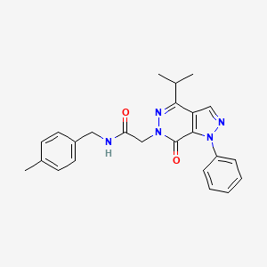 molecular formula C24H25N5O2 B3311215 2-(4-isopropyl-7-oxo-1-phenyl-1H-pyrazolo[3,4-d]pyridazin-6(7H)-yl)-N-(4-methylbenzyl)acetamide CAS No. 946253-48-1