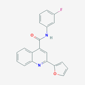 molecular formula C20H13FN2O2 B331122 N-(3-fluorophenyl)-2-(2-furyl)-4-quinolinecarboxamide 