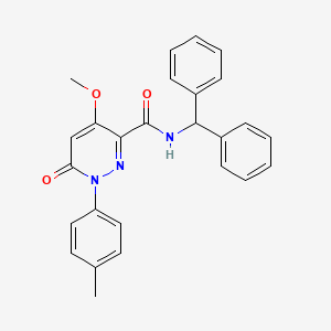 N-(diphenylmethyl)-4-methoxy-1-(4-methylphenyl)-6-oxo-1,6-dihydropyridazine-3-carboxamide