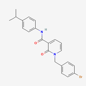 molecular formula C22H21BrN2O2 B3311240 1-(4-bromobenzyl)-N-(4-isopropylphenyl)-2-oxo-1,2-dihydropyridine-3-carboxamide CAS No. 946256-00-4