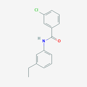 molecular formula C15H14ClNO B331125 3-chloro-N-(3-ethylphenyl)benzamide 