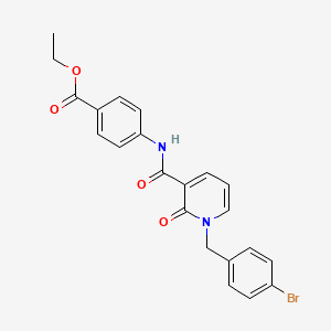 Ethyl 4-(1-(4-bromobenzyl)-2-oxo-1,2-dihydropyridine-3-carboxamido)benzoate