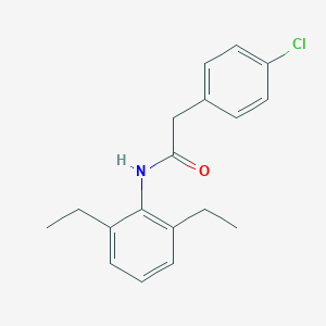molecular formula C18H20ClNO B331131 2-(4-chlorophenyl)-N-(2,6-diethylphenyl)acetamide 