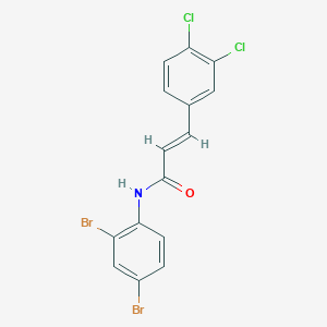 molecular formula C15H9Br2Cl2NO B331136 (2E)-N-(2,4-dibromophenyl)-3-(3,4-dichlorophenyl)prop-2-enamide 