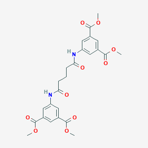 molecular formula C25H26N2O10 B331139 Dimethyl 5-({5-[3,5-bis(methoxycarbonyl)anilino]-5-oxopentanoyl}amino)isophthalate 