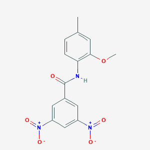 molecular formula C15H13N3O6 B331140 N-(2-methoxy-4-methylphenyl)-3,5-dinitrobenzamide 