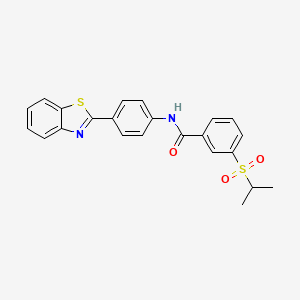N-(4-(benzo[d]thiazol-2-yl)phenyl)-3-(isopropylsulfonyl)benzamide