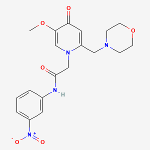 2-(5-methoxy-2-(morpholinomethyl)-4-oxopyridin-1(4H)-yl)-N-(3-nitrophenyl)acetamide