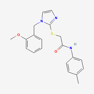 2-((1-(2-methoxybenzyl)-1H-imidazol-2-yl)thio)-N-(p-tolyl)acetamide
