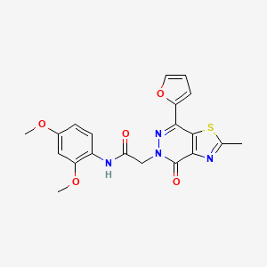 N-(2,4-dimethoxyphenyl)-2-(7-(furan-2-yl)-2-methyl-4-oxothiazolo[4,5-d]pyridazin-5(4H)-yl)acetamide