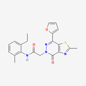 N-(2-ethyl-6-methylphenyl)-2-(7-(furan-2-yl)-2-methyl-4-oxothiazolo[4,5-d]pyridazin-5(4H)-yl)acetamide