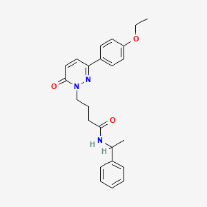 4-(3-(4-ethoxyphenyl)-6-oxopyridazin-1(6H)-yl)-N-(1-phenylethyl)butanamide